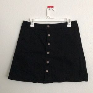 black button skirt